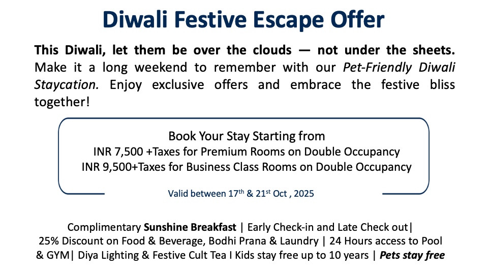 Celebrate Diwali at Radisson Blu Bengaluru City Center – pet-friendly staycation, festive perks, family offers, and joyful vibes.